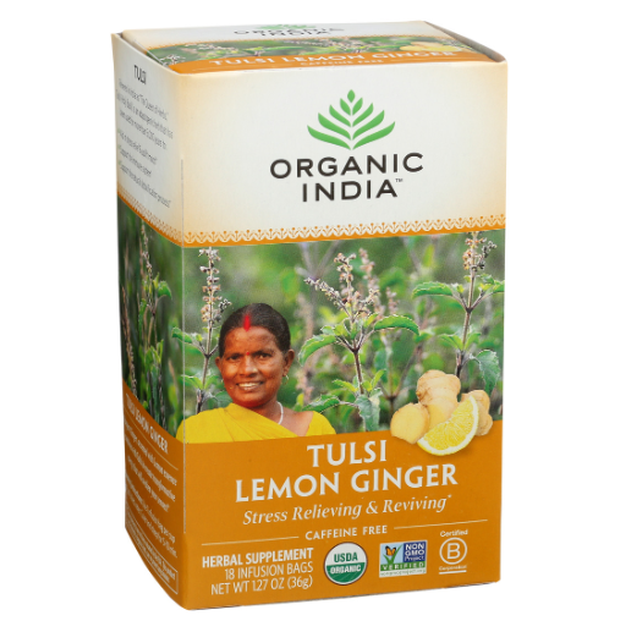 Tulsi Tea Lemon Ginger Tea Bags