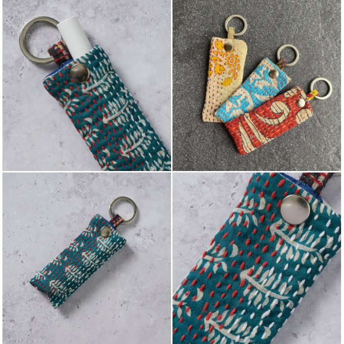 On the Go Lip Balm Holder Keychain