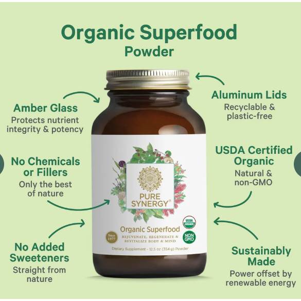 
                  
                    Pure Synergy® Organic Superfood — 12.5 oz Powder
                  
                