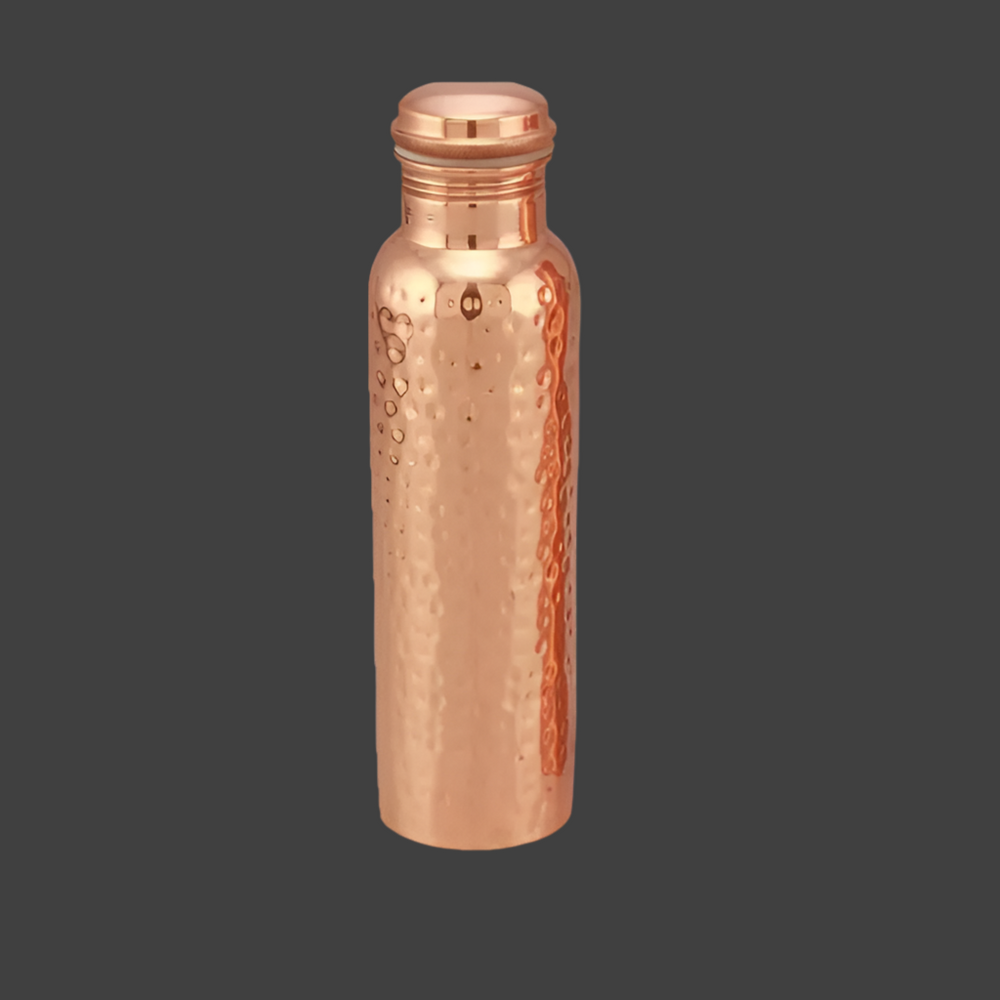 Copper Water Bottle Hammered