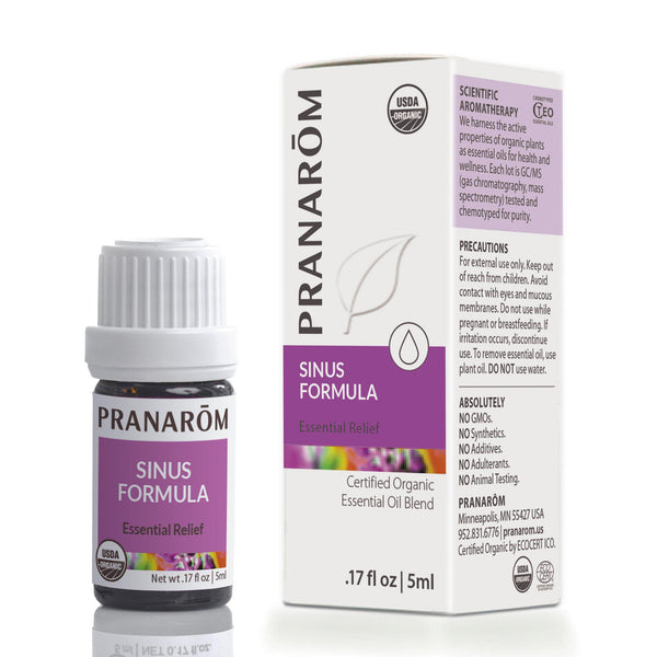 Pranarom - Sinus Formula Essential Oil Blend, Organic Essential Oils for  Health, Essential Oils for Wellness, Aromatherapy Essential Oils, Certified
